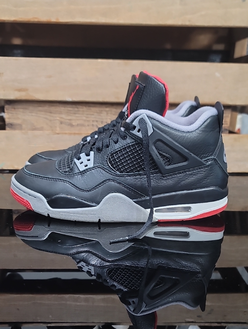 Nike Air Jordan 4 Retro "Bred Reimagined Mens 7 Ships Today - Picture 3 of 15